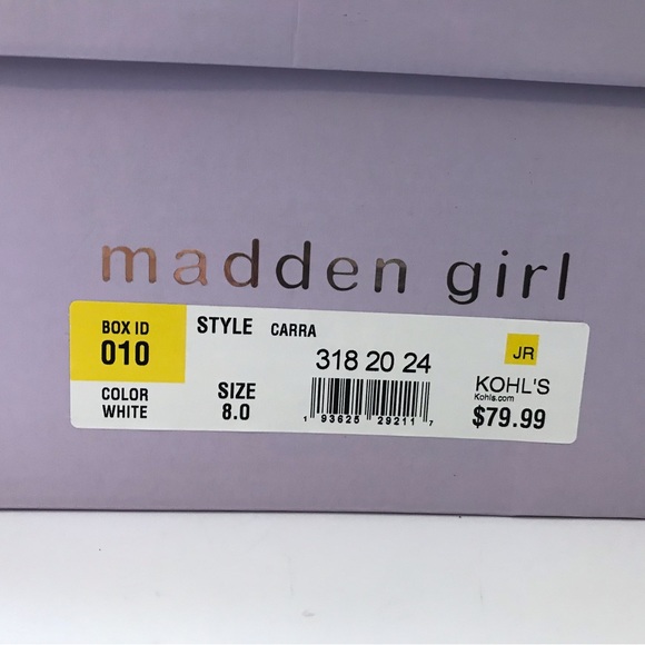 madden girl Carra Platform Combat Boots White - Picture 10 of 10